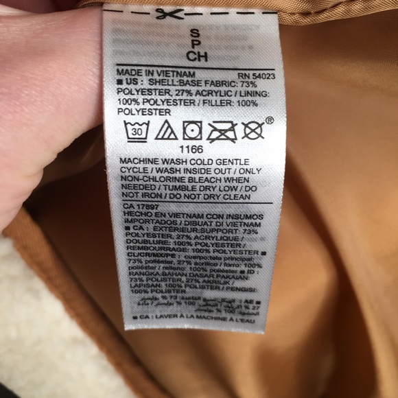 Old Navy Sherpa Cognac Vest - Picture 4 of 5